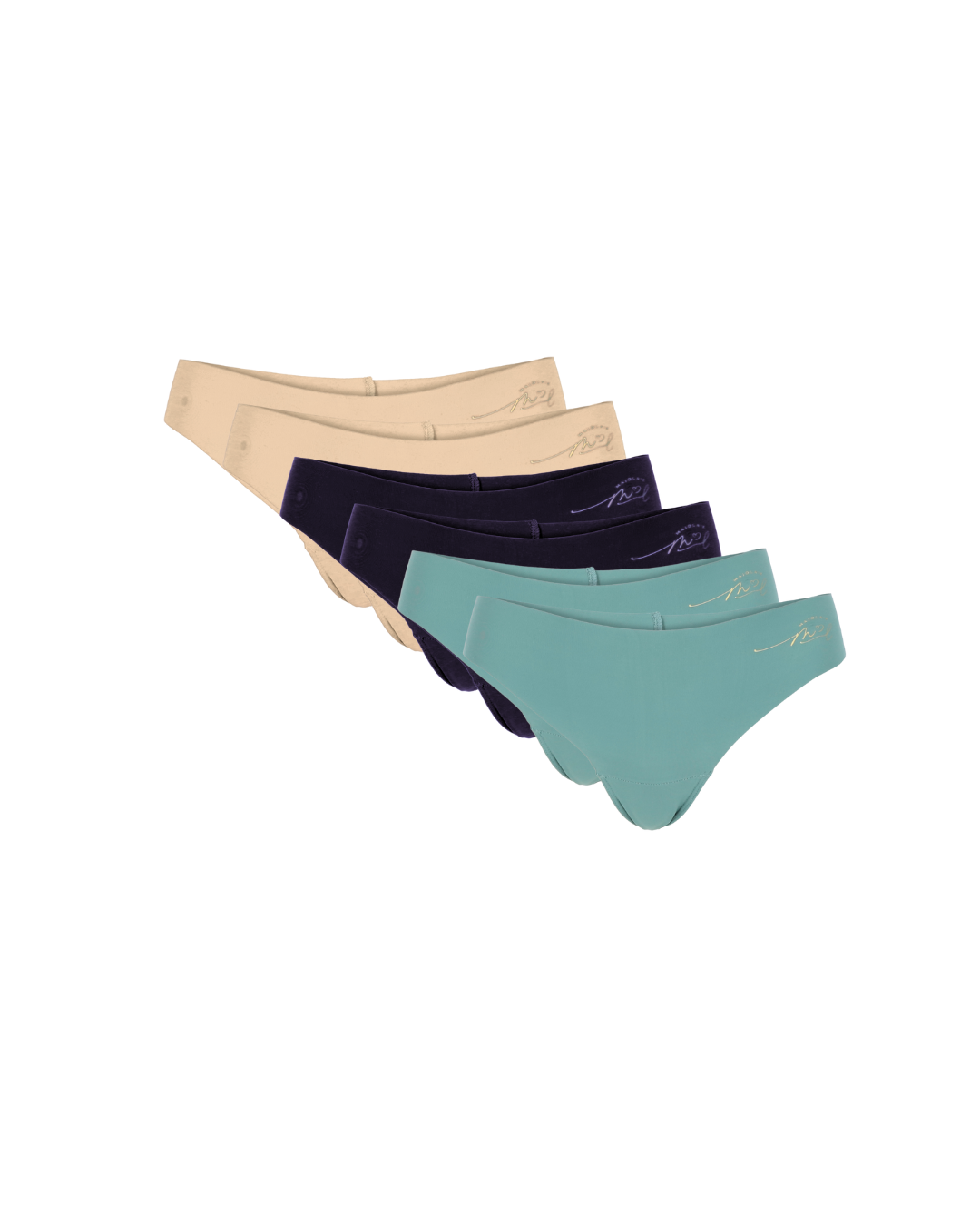 Aura - Seamless Camel Toe Tanga (6er-Set)